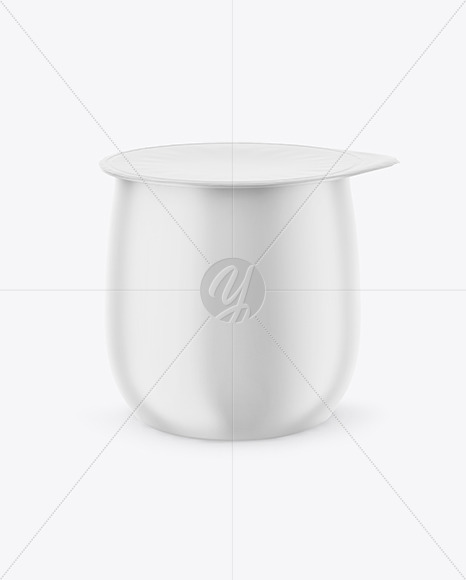 Matte Yogurt Cup Mockup