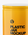 Glossy Plastic Jar Mockup