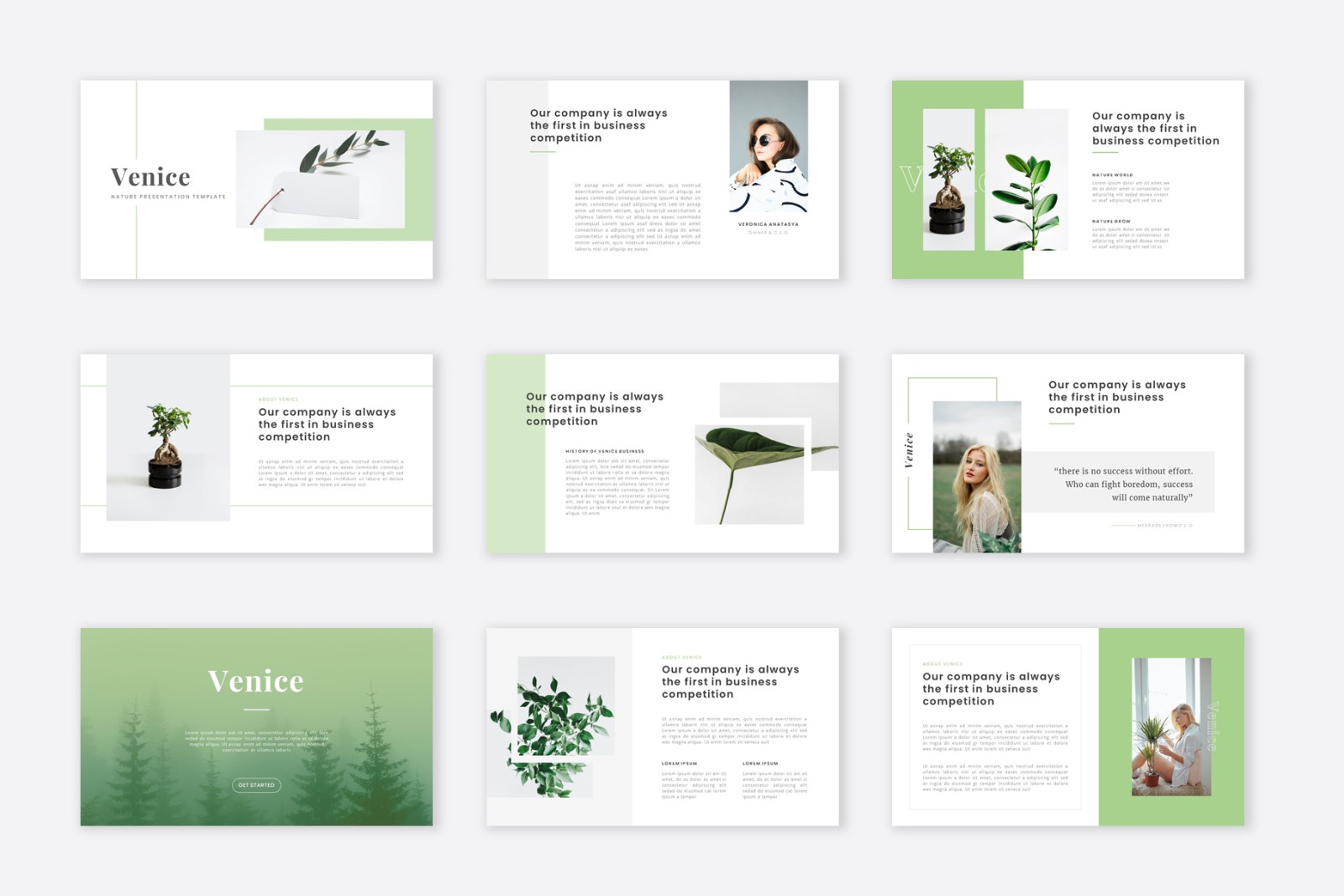Venice - Nature Business Google Slide Template Venice - Nature Business Google Slide Template