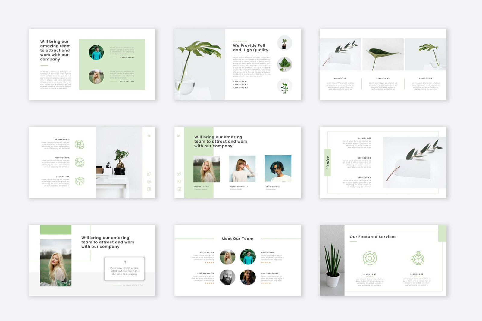 Venice - Nature Business Google Slide Template Venice - Nature Business Google Slide Template