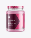 Frosted Protein Jar Mockup