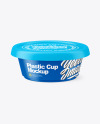 Matte Plastic Food Cup Mockup