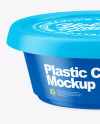 Matte Plastic Food Cup Mockup