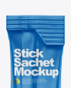 Matte Stick Sachet Mockup