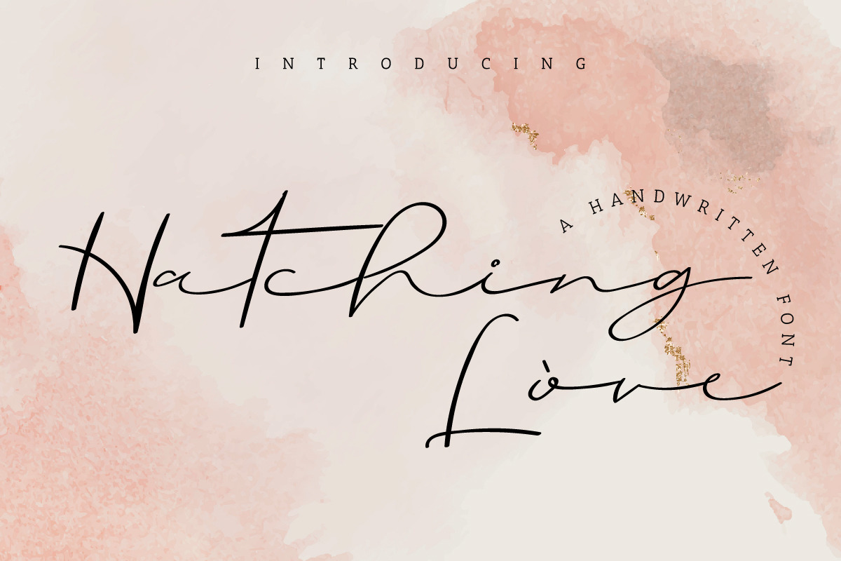 Hatching love Calligraphy Font