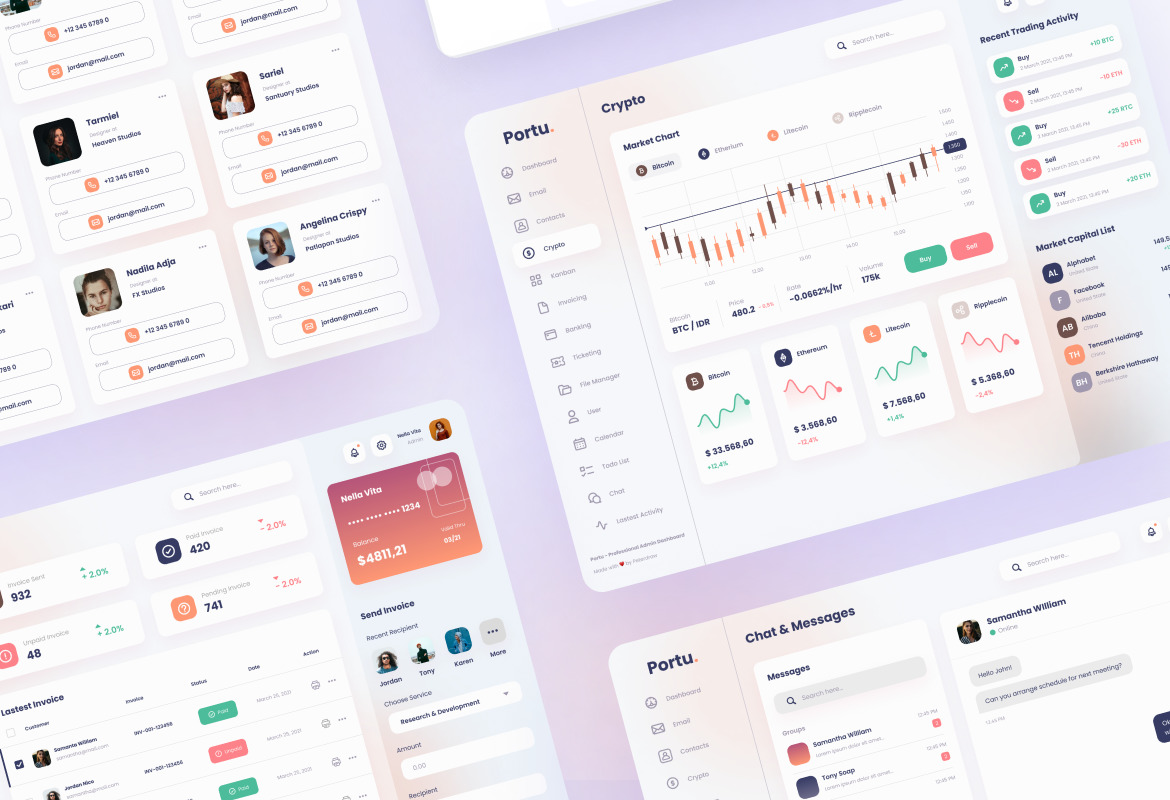 Portu - Elegant and Professional Admin Dashboard Portu - Elegant and Professional Admin Dashboard