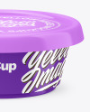 Glossy Plastic Food Cup Mockup