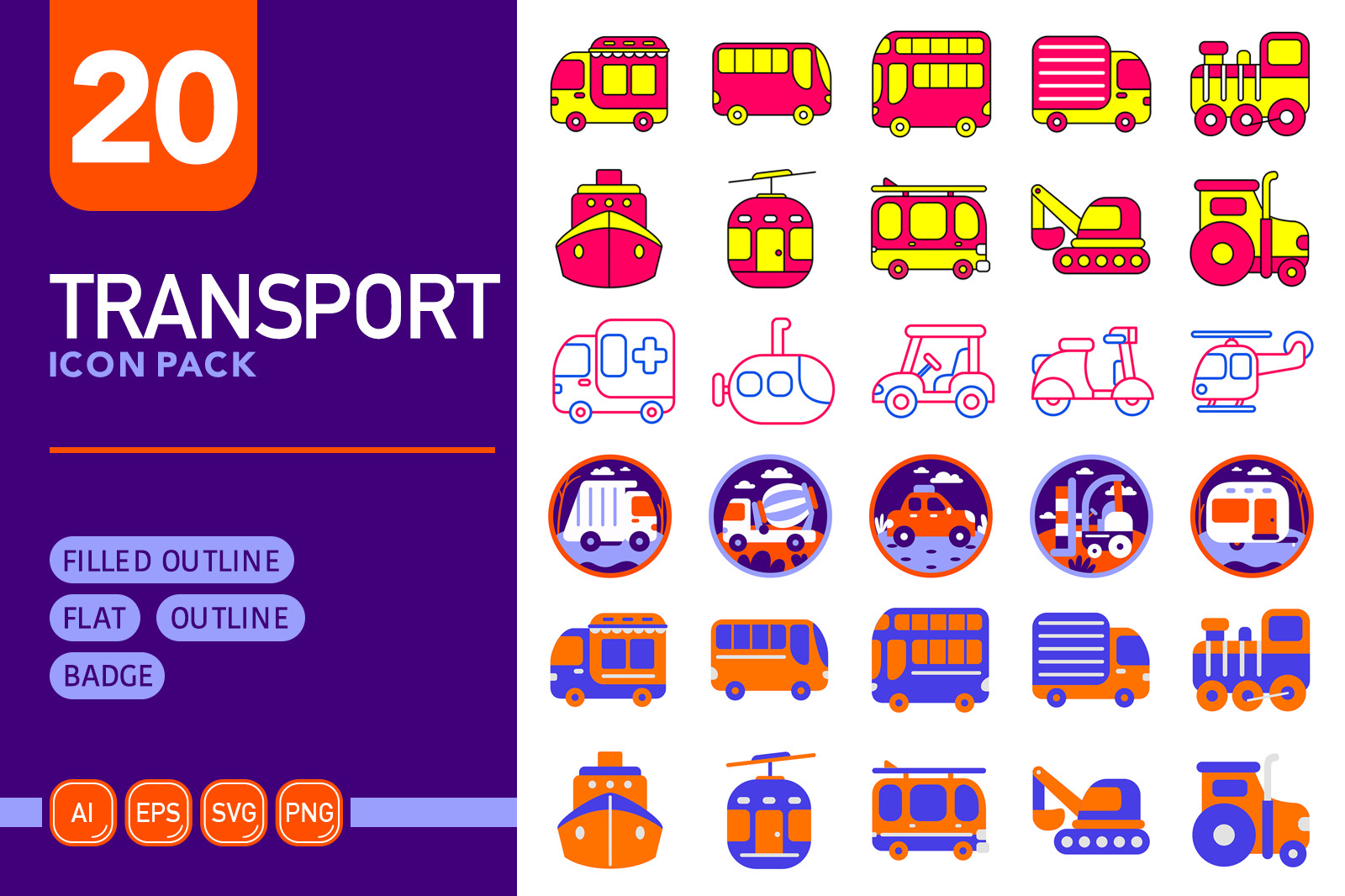 Transport Icon Pack