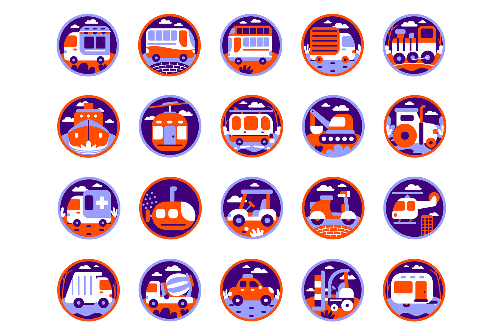 Transport Icon Pack Transport Icon Pack