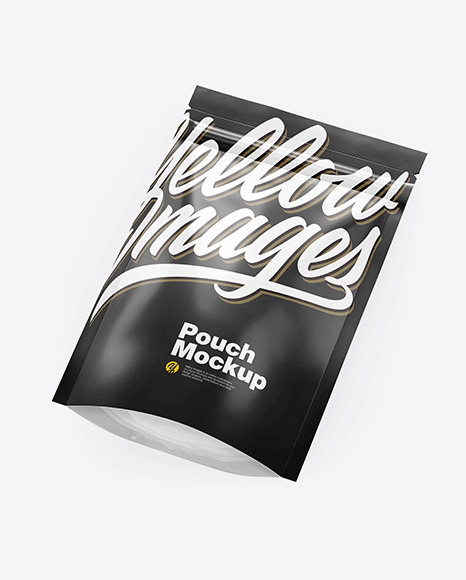 Glossy Stand-Up Pouch Mockup