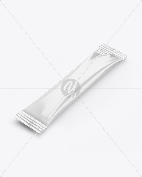 Glossy Stick Sachet Mockup