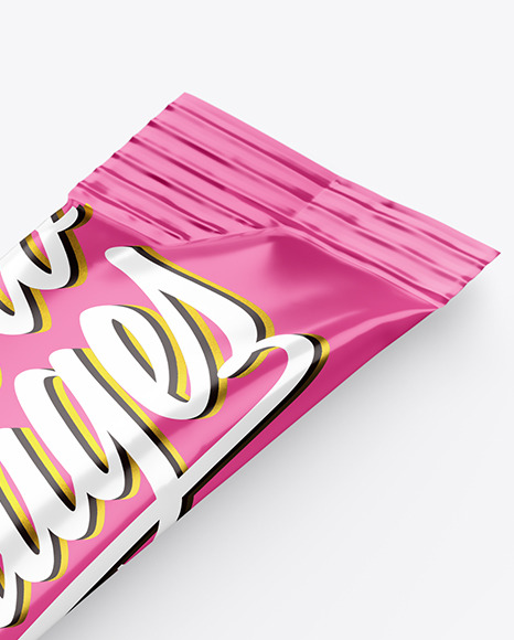 Glossy Stick Sachet Mockup