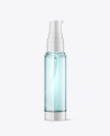 Blue Glass Cosmetic Bottle Mockup