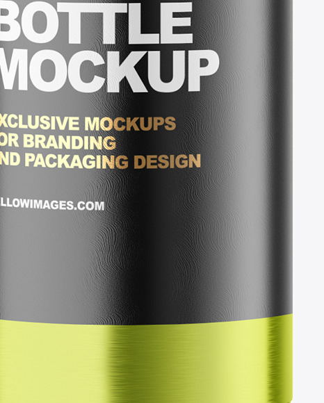 Metallic Cosmetic Bottle Mockup