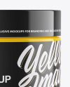 Glossy Plastic Cosmetic Jar Mockup