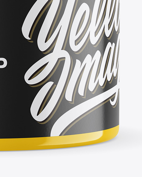 Glossy Plastic Cosmetic Jar Mockup