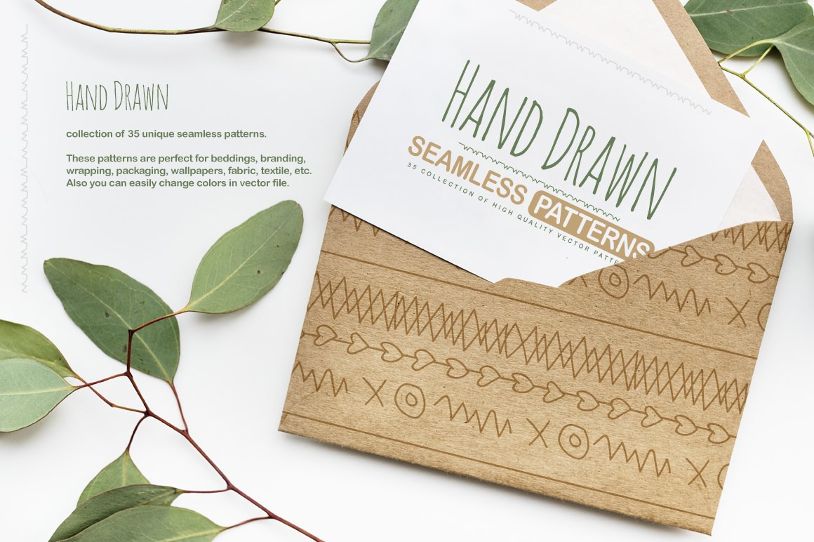 Hand Drawn Seamless Patterns Hand Drawn Seamless Patterns