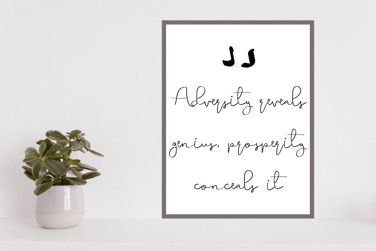 Simple Harmony Calligraphy Font Simple Harmony Calligraphy Font