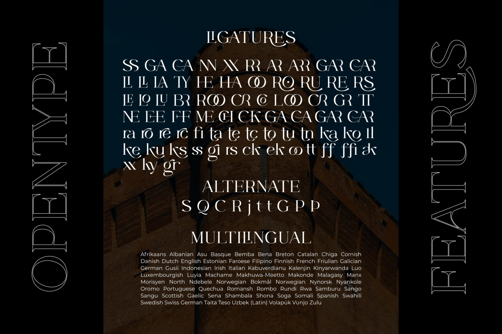 CASTLE ROCKS DUO - Ligature Font