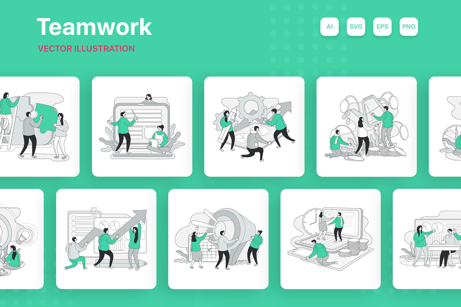 L200_Teamwork Illustrations L200_Teamwork Illustrations