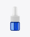 Blue Glass Dropper Bottle Mockup