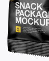 Matte Snack Package Mockup - Half Side View