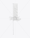 Vertical Sail Flag Mockup