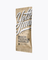 Kraft Snack Package Mockup - Half Side View