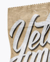 Kraft Snack Package Mockup - Half Side View