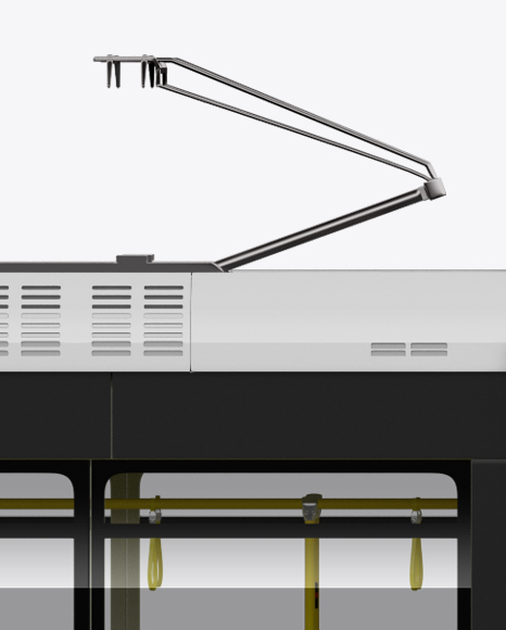 Light Rail Train Bybanen Mockup - Side View