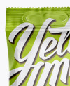 Glossy Snack Package Mockup - Hero Shot Glossy Snack Package Mockup - Hero Shot