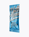 Matte Metallic Snack Package Mockup - Half Side View