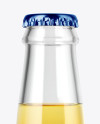 Clear Glass Bottle With Lager Beer Mockup