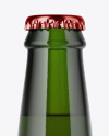 Green Glass Beer Bottle Mockup