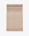 Kraft Paper Food/Snack Bag Mockup - Front View