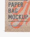 Kraft Paper Food/Snack Bag Mockup - Front View