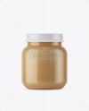 Baby Food Apple Puree Small Jar Mockup - Front View