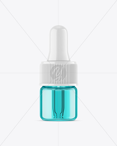 Colored Glass Dropper Bottle Mockup