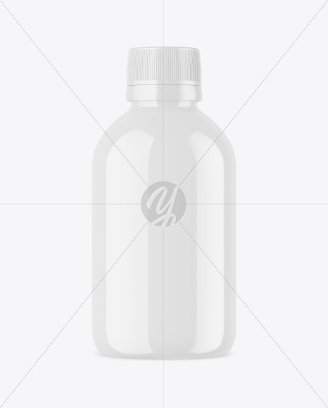 Glossy Plastic Bottle Mockup