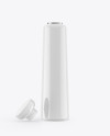 Opened Glossy Plastic Tube Mockup
