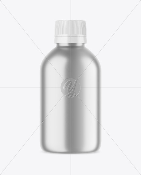 Metallic Plastic Bottle Mockup