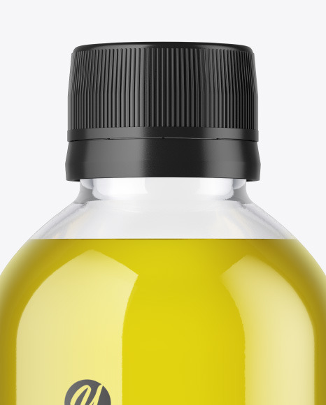 Clear Glass Oil Bottle Mockup