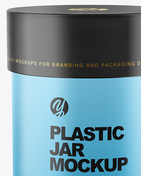 Matte Plastic Jar Mockup