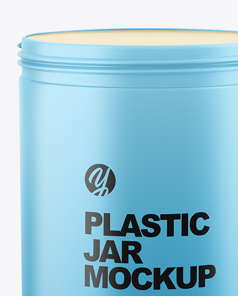 Matte Plastic Jar Mockup