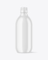 Glossy Plastic Bottle Mockup