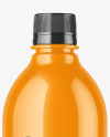 Glossy Plastic Bottle Mockup