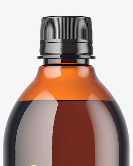Amber Plastic Bottle Mockup Amber Plastic Bottle Mockup