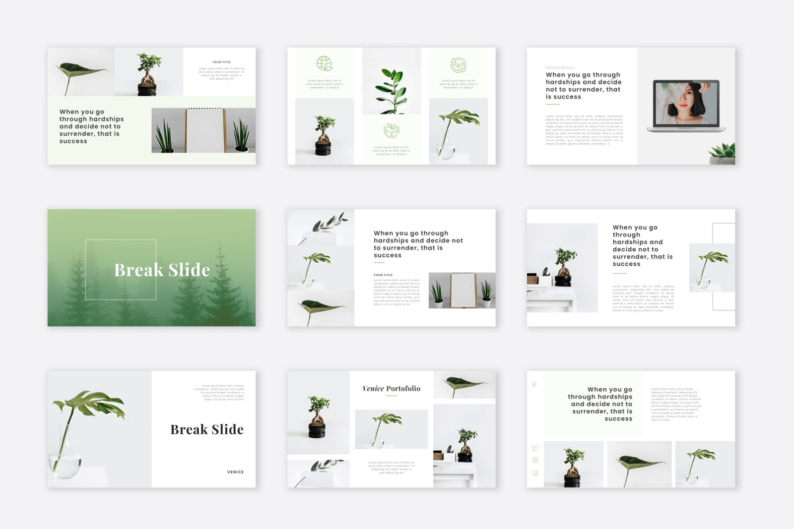 Venice - Nature Business Keynote Template