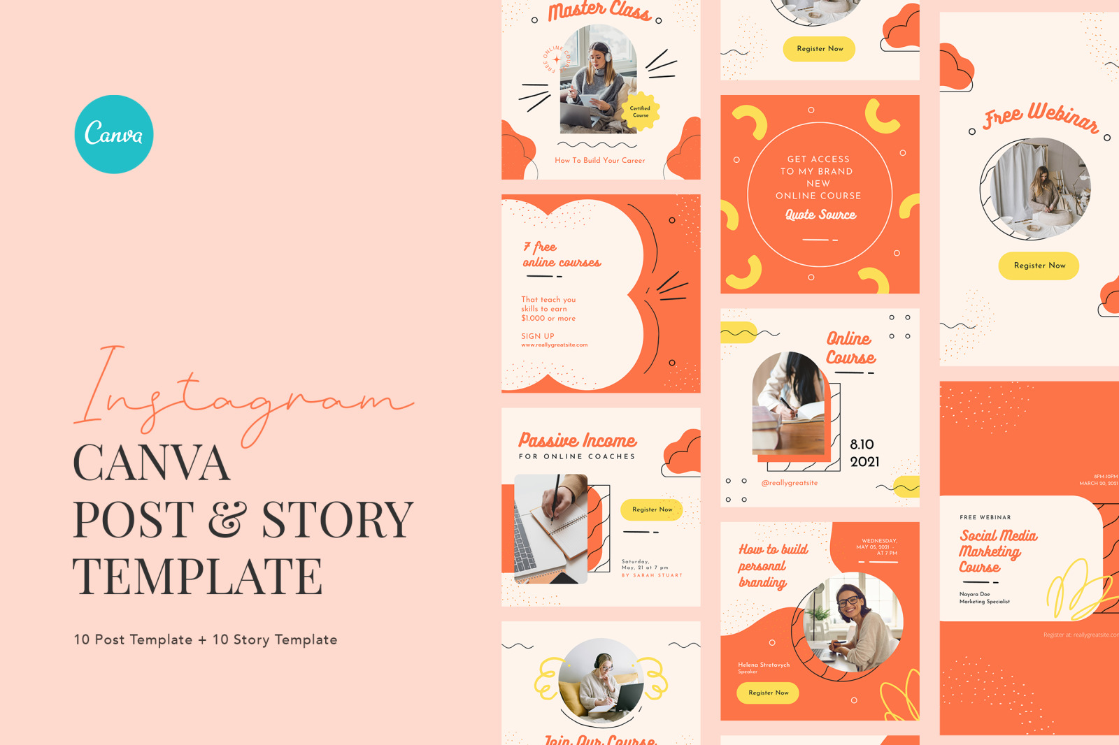 Fun and Stylish Online Course Instagram Template Fun and Stylish Online Course Instagram Template