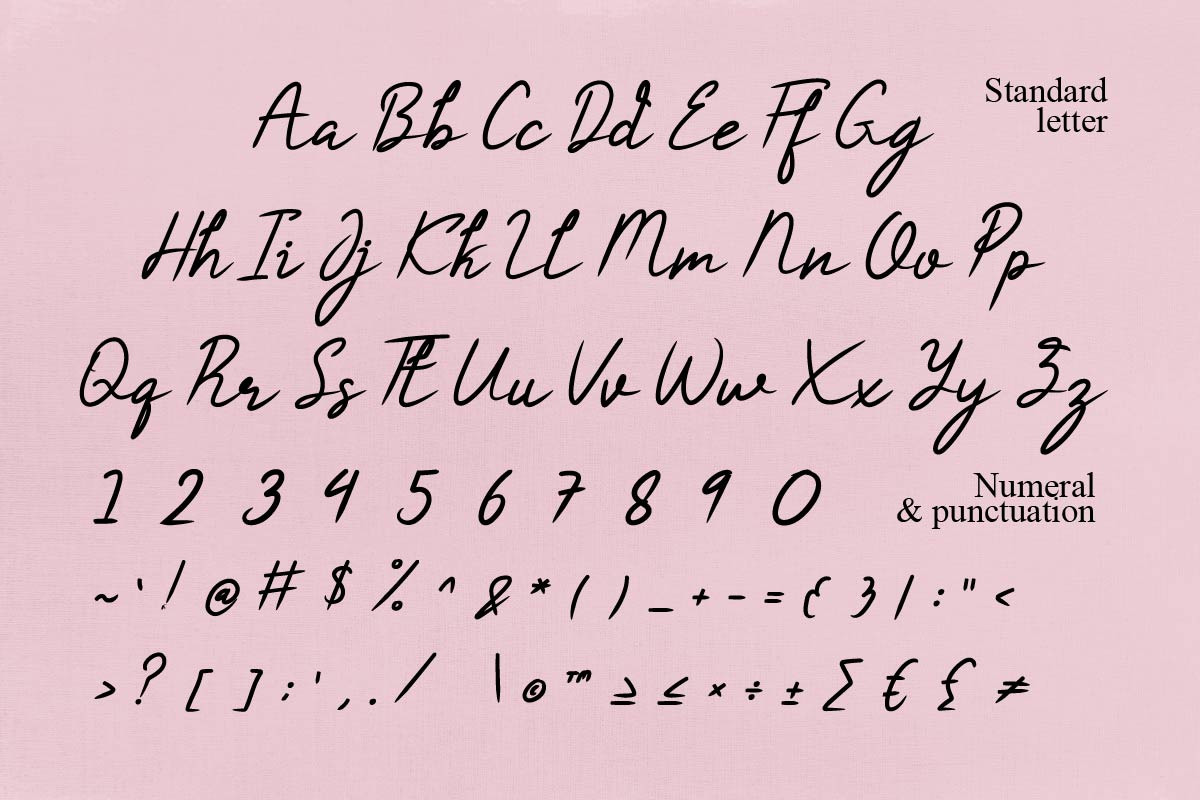 Charlyn Rushmoor Calligraphy Font Charlyn Rushmoor Calligraphy Font